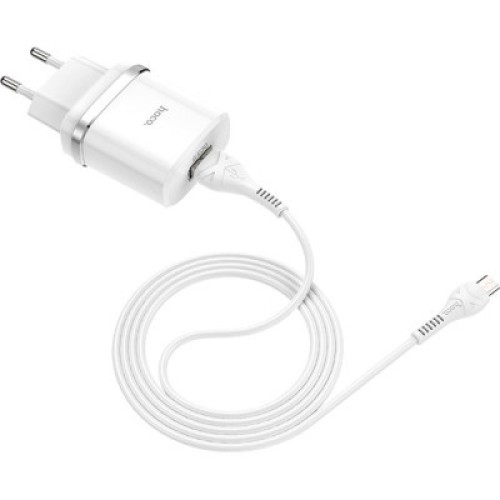 Зарядное устройство HOCO C12Q Smart QC3.0 charger set(Micro) White (6931474716286)