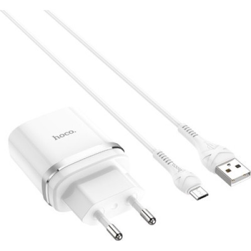 Зарядное устройство HOCO C12Q Smart QC3.0 charger set(Micro) White (6931474716286)