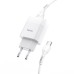 Зарядное устройство HOCO C73A Glorious dual port charger set(Type-C) White (6931474713070)