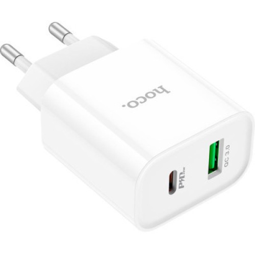 Зарядное устройство HOCO C80A Plus Rapido White (6931474779885)