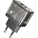 Зарядное устройство HOCO N34 Dazzling dual-port Black (6931474799166)