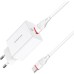 Зарядное устройство BOROFONE BA21A Long journey single port QC3.0 charger set (Type-C) White (BA21ACW)
