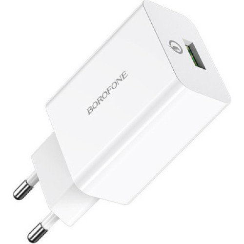 Зарядное устройство BOROFONE BA21A Long journey single port QC3.0 charger set (Type-C) White (BA21ACW)