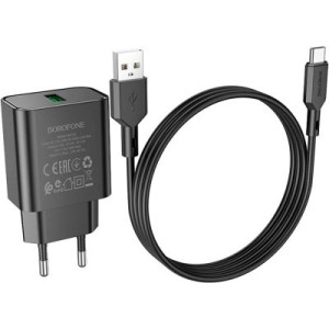 Зарядное устройство BOROFONE BA72A charger set (Type-C) Black (BA72ACB)