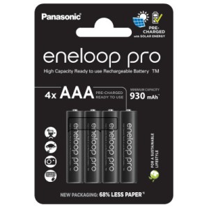 Аккумулятор Panasonic Eneloop AAA 930 mAh Pro NI-MH * 4 (BK-4HCDE/4CP)