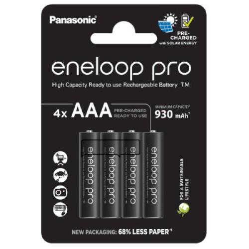 Аккумулятор Panasonic Eneloop AAA 930 mAh Pro NI-MH * 4 (BK-4HCDE/4CP)