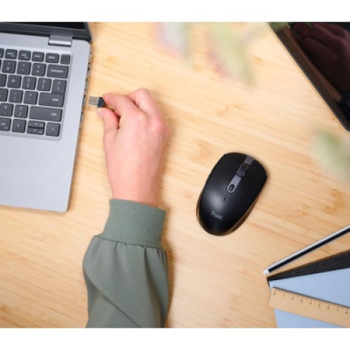 Мышка Trust Ozza compact Bluetooth/Wireless/USB-A Black (24819)