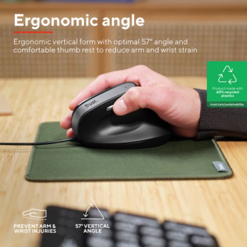 Мышка Trust Bayo II Ergonomic USB Black (25144)