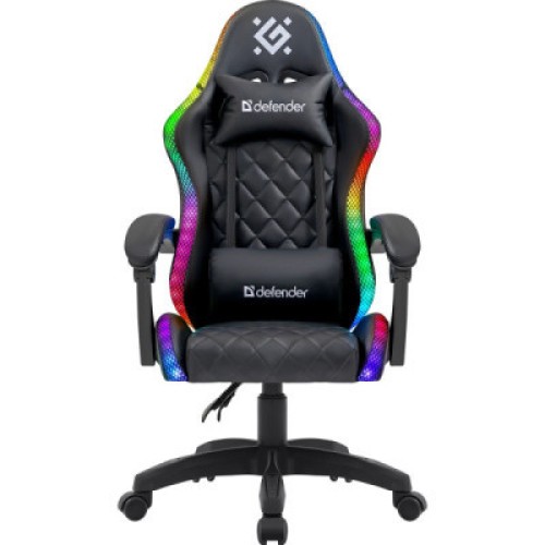 Кресло игровое Defender Energy RGB Black (64559)