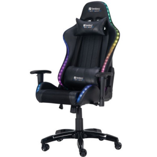 Кресло игровое Sandberg Commander RGB Black (640-94)