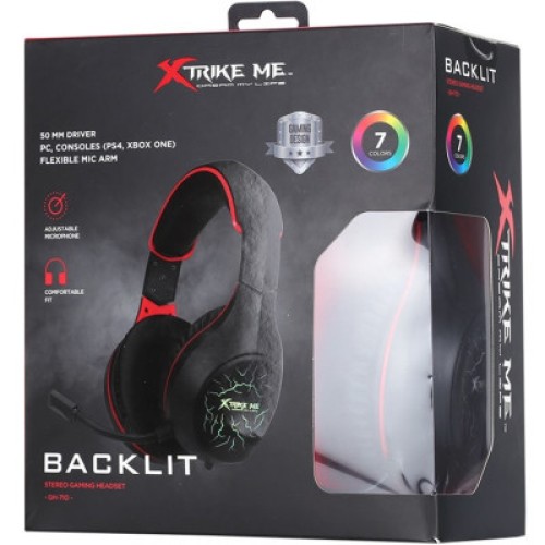 Наушники Xtrike ME GH-710 Rainbow Black (GH-710)
