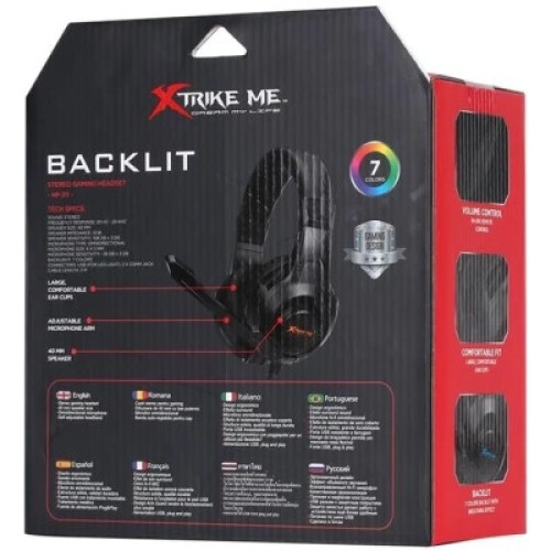Наушники Xtrike ME HP-311 Rainbow Black (HP-311)