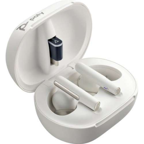 Наушники Poly TWS Voyager Free 60+ Earbuds + BT700C + TSCHC White (7Y8G6AA)
