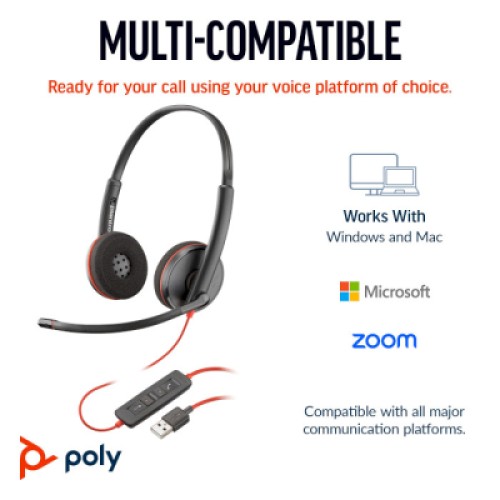 Наушники Poly Blackwire 3220 USB-A/C (8X228AA)