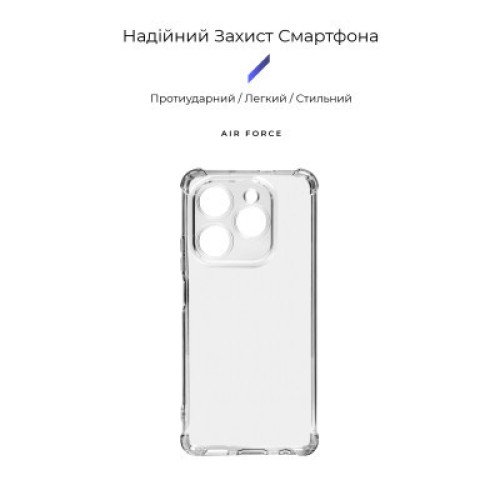 Чехол для мобильного телефона Armorstandart Air Force Tecno Spark 20 Pro (KJ6) Camera cover Transparent (ARM74394)