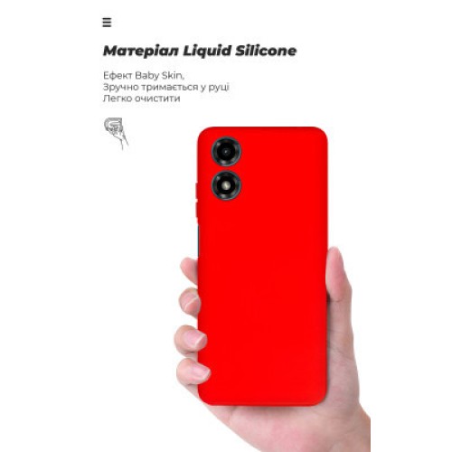 Чехол для мобильного телефона Armorstandart ICON Case Motorola G04 Camera cover Red (ARM73892)