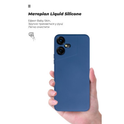 Чехол для мобильного телефона Armorstandart ICON Case Tecno POVA NEO 3 (LH6n) Camera cover Dark Blue (ARM76690)