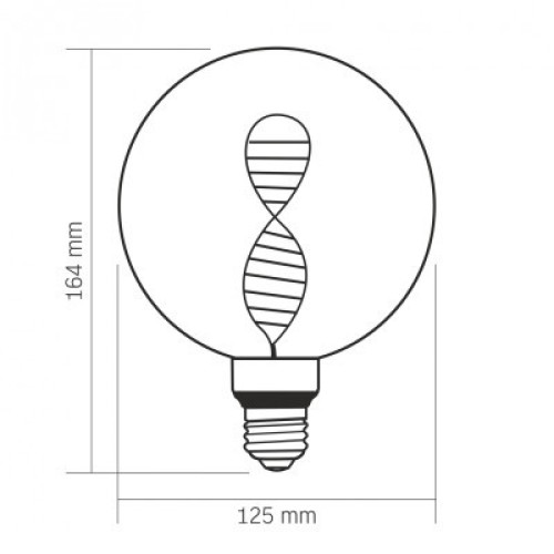 Лампочка Videx Filament 3.5W E27 1800K (VL-DNA-G125-C)