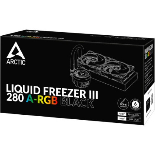 Система жидкостного охлаждения Arctic Liquid Freezer III - 280 A-RGB Black (ACFRE00143A)