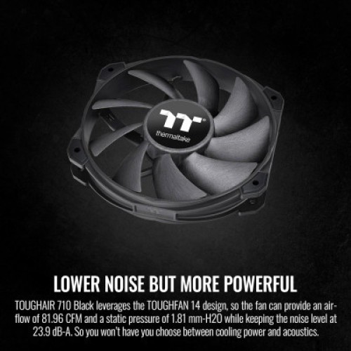 Кулер для процессора ThermalTake TOUGHAIR 710 Black (7 CL-P117-CA14BL-A)