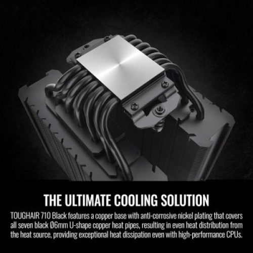 Кулер для процессора ThermalTake TOUGHAIR 710 Black (7 CL-P117-CA14BL-A)
