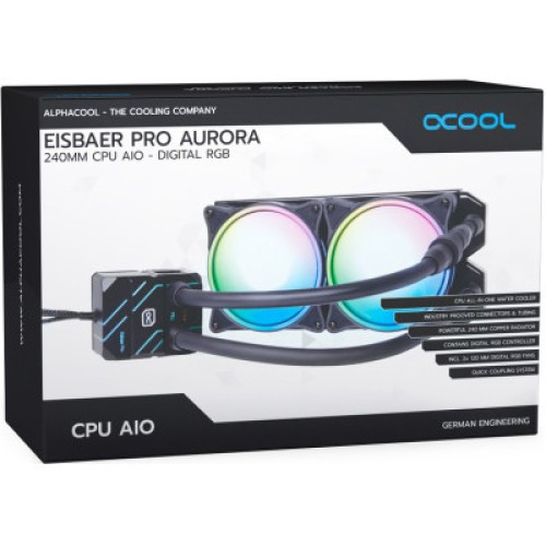 Система жидкостного охлаждения Alphacool PRO AURORA 240 AIO (11772)