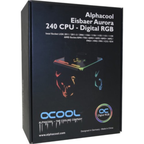 Система жидкостного охлаждения Alphacool AURORA 240/DIGITAL RGB 11728