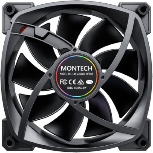 Кулер для корпуса MONTECH AX140 PWM BLACK