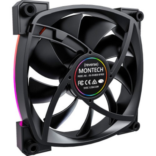 Кулер для корпуса MONTECH RX140 PWM BLACK