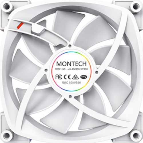 Кулер для корпуса MONTECH RX140 PWM WHITE