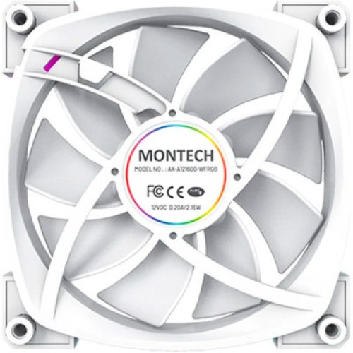 Кулер для корпуса MONTECH AX120 PWM WHITE