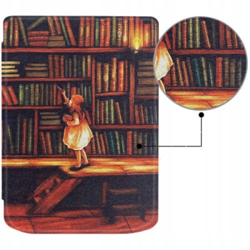 Чехол для электронной книги BeCover Smart Case PocketBook 629 Verse / 634 Verse Pro 6" Library Girl (710975)