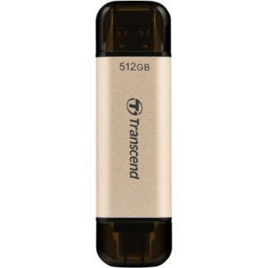 USB флеш накопитель Transcend 512GB JetFlash 930C Gold-Black USB 3.2/Type-C (TS512GJF930C)
