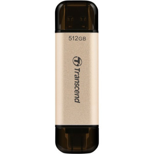 USB флеш накопитель Transcend 512GB JetFlash 930C Gold-Black USB 3.2/Type-C (TS512GJF930C)