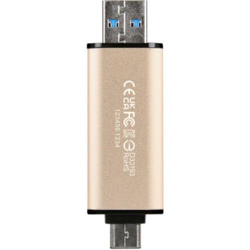 USB флеш накопитель Transcend 512GB JetFlash 930C Gold-Black USB 3.2/Type-C (TS512GJF930C)