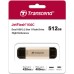USB флеш накопитель Transcend 512GB JetFlash 930C Gold-Black USB 3.2/Type-C (TS512GJF930C)