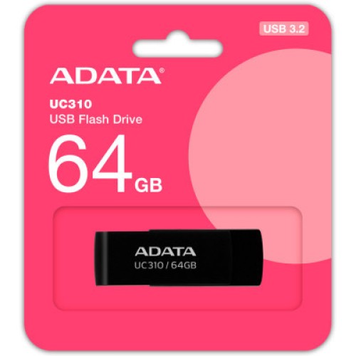 USB флеш накопитель ADATA 64GB UC310 Black USB 3.0 (UC310-64G-RBK)