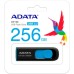 USB флеш накопитель ADATA 256GB UV128 Black/Blue USB 3.2 (AUV128-256G-RBE)