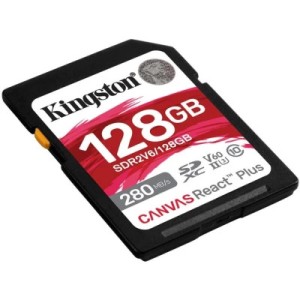Карта пам'яті Kingston 128GB SDXC class 10 UHS-II U3 Canvas React Plus (SDR2V6/128GB)