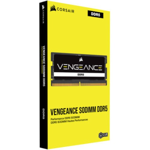Модуль памяти для ноутбука SoDIMM DDR5 16GB (2x8GB) 4800 MHz Vengeance Corsair (CMSX16GX5M2A4800C40)