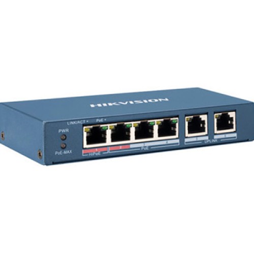 Коммутатор сетевой Hikvision DS-3E0106P-E/M