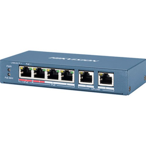 Коммутатор сетевой Hikvision DS-3E0106P-E/M