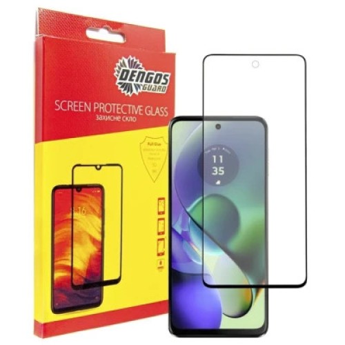 Чехол для мобильного телефона Dengos Kit for Motorola G54 case + glass (Black) (DG-KM-50)