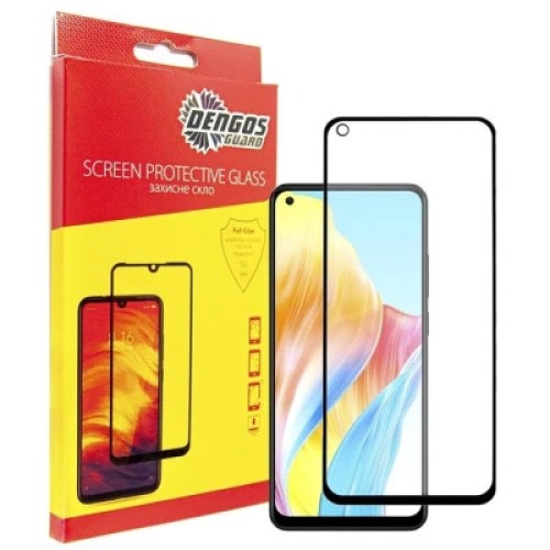 Чехол для мобильного телефона Dengos Kit for OPPO A78 4g case + glass (Black) (DG-KM-03)