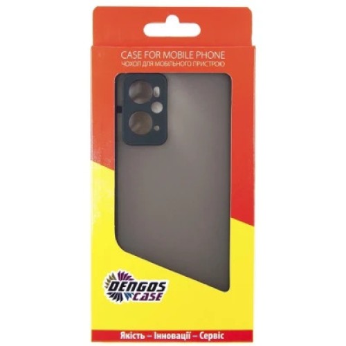 Чехол для мобильного телефона Dengos Kit for OPPO A96 4G case + glass (Black) (DG-KM-38)