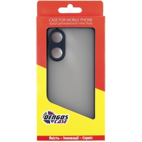 Чехол для мобильного телефона Dengos Kit for OPPO Reno 8T case + glass (Black) (DG-KM-33)