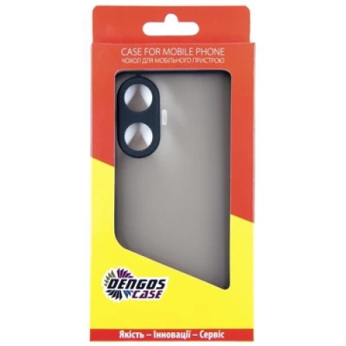 Чехол для мобильного телефона Dengos Kit for Realme C55 case + glass (Black) (DG-KM-34)