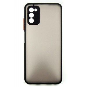 Чехол для мобильного телефона Dengos Kit for Samsung Galaxy A03s case + glass (Black) (DG-KM-24)