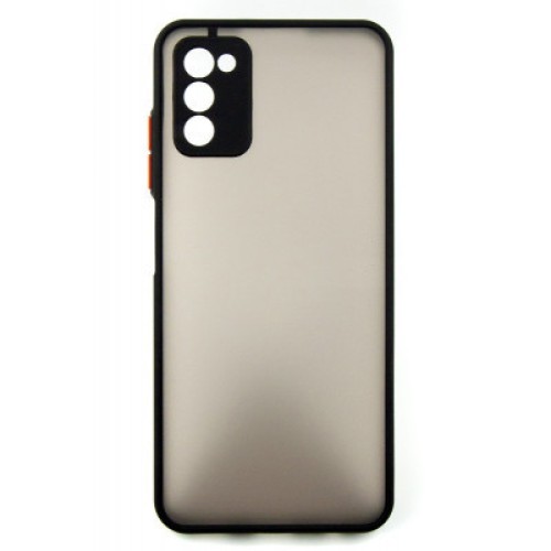 Чехол для мобильного телефона Dengos Kit for Samsung Galaxy A03s case + glass (Black) (DG-KM-24)
