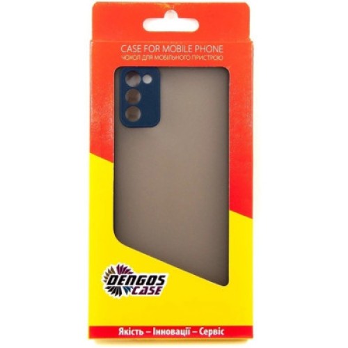 Чехол для мобильного телефона Dengos Kit for Samsung Galaxy A03s case + glass (Blue) (DG-KM-25)